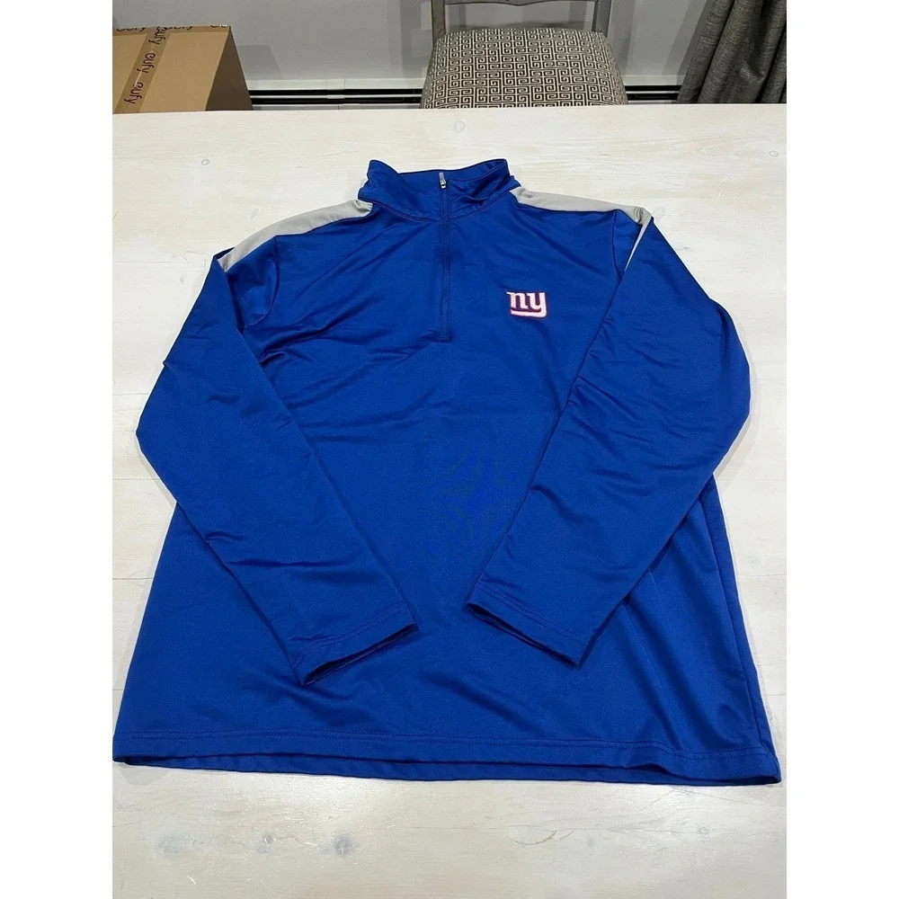 NWOT Size large giants blue quarter zip pullover